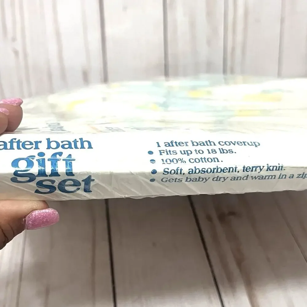 Vintage Carter’s Baby After Bath Coverup 100% Cotton Ducks Print NOS 18 Lbs